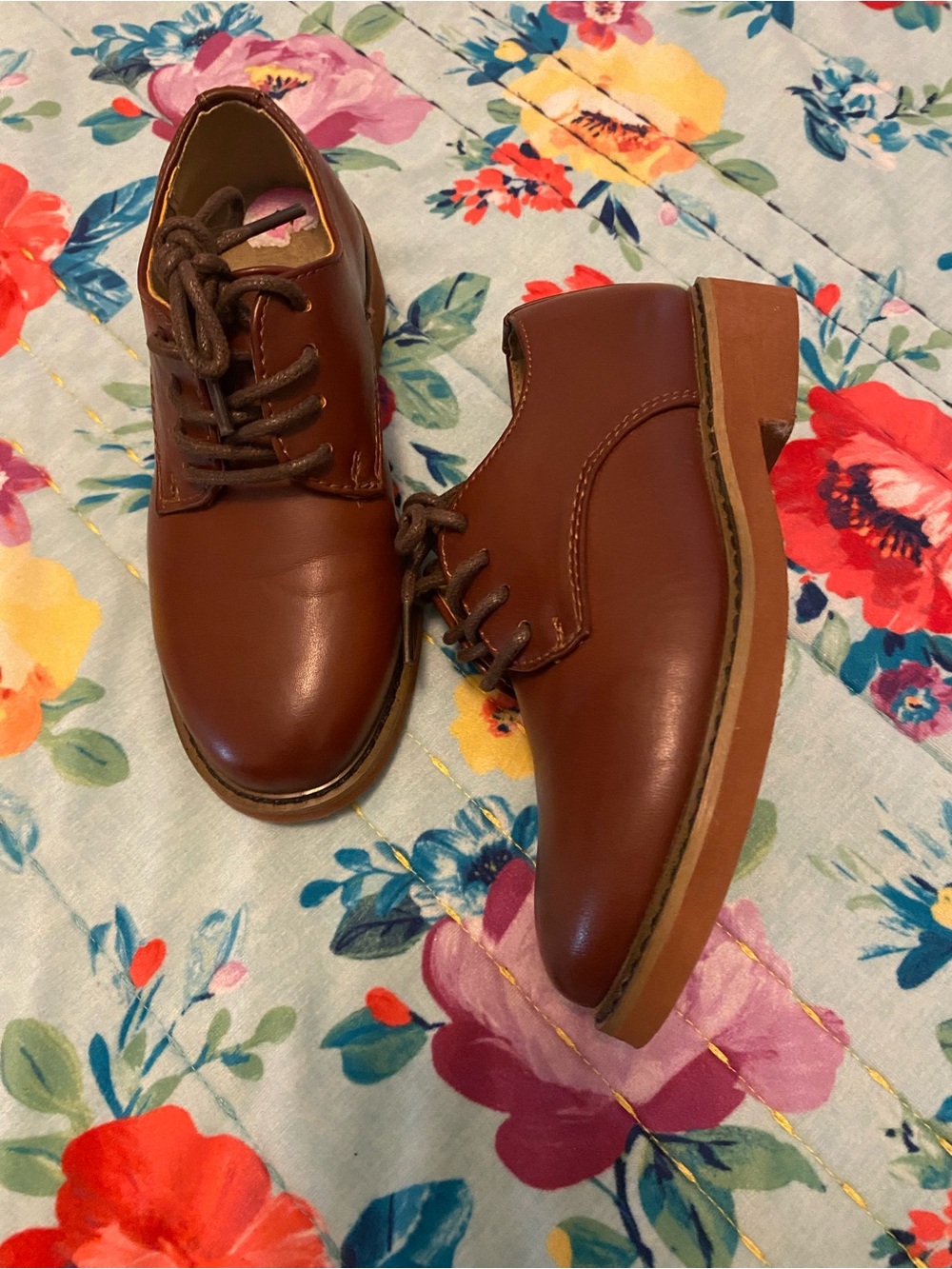 Classic Brown boys Lace-Up Oxford Shoes